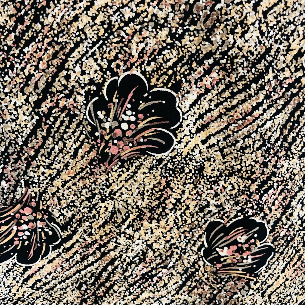 Vintage Silky Spring Patterned Blazer Oversized L… - image 7